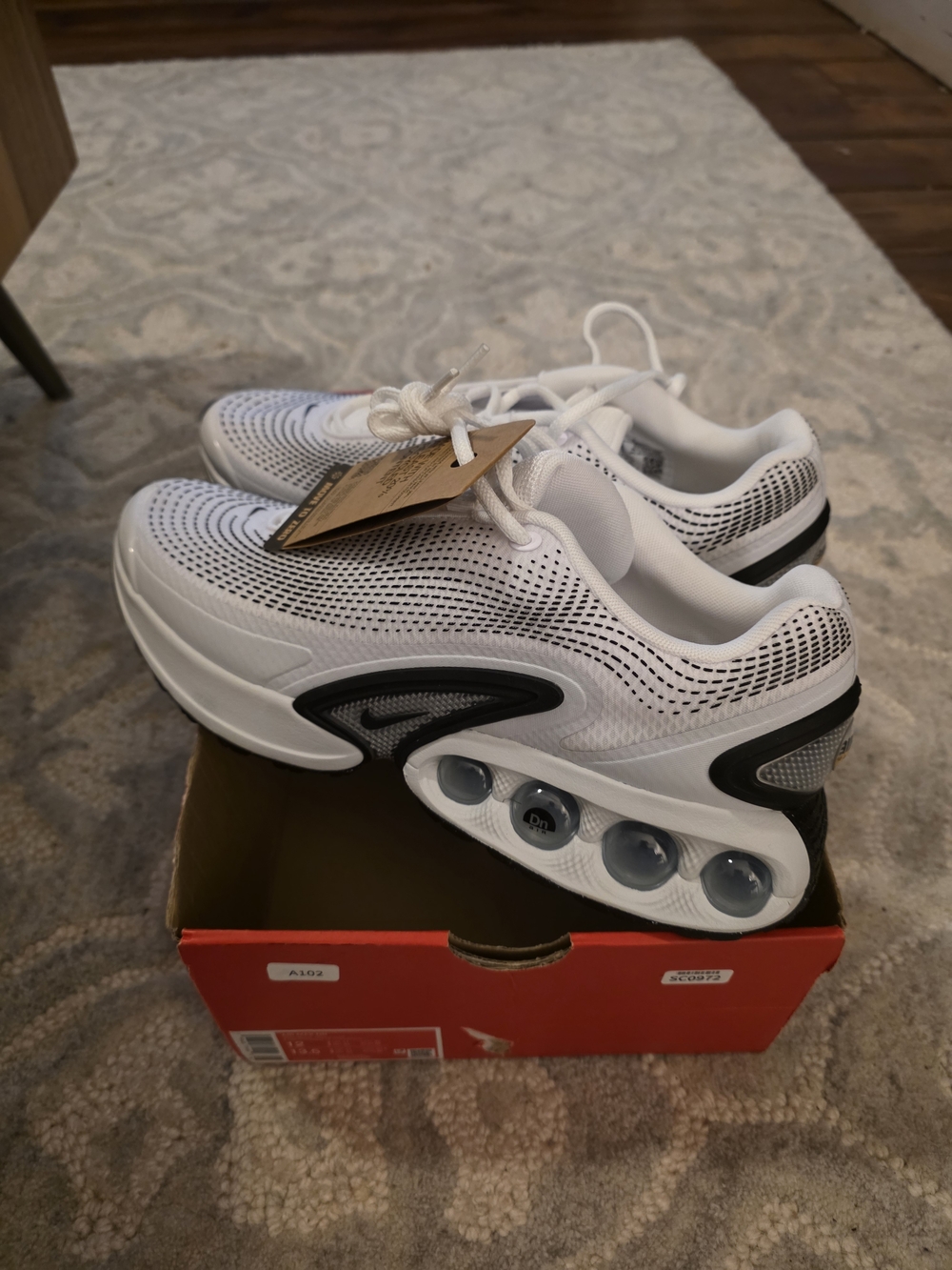 Nike Air Max DN White Black Photon Dust Men’s Sz 12 New in Box Lifestyle Running